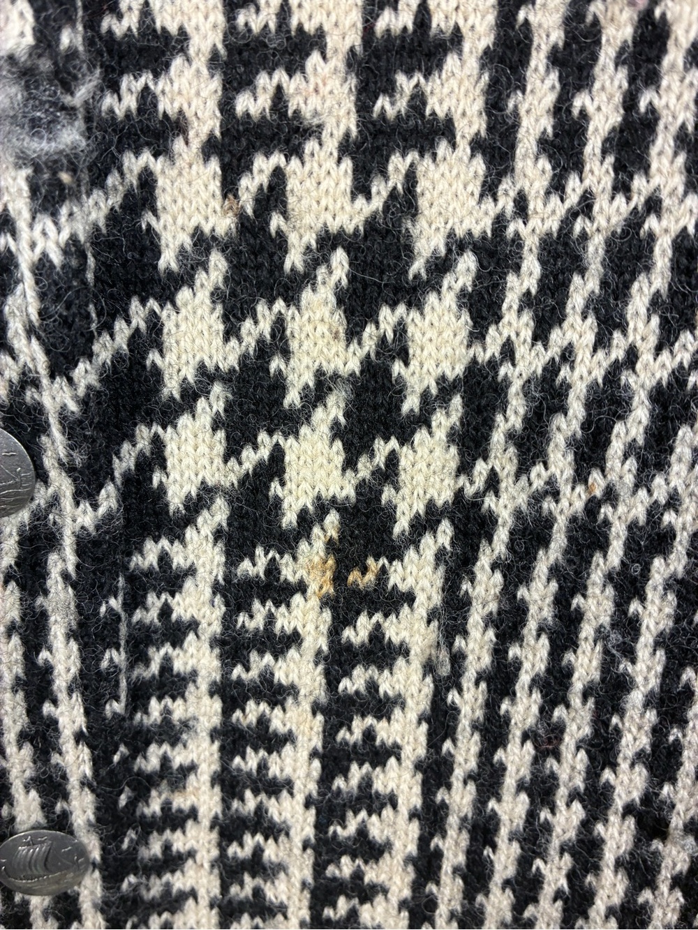 VTG Original Iceland Sweden 100% Scandinavian Lambs Wool Cardigan Sweater - Picture 10 of 16